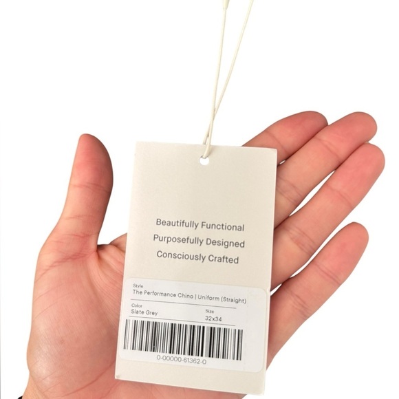 NEW Everlane Uniform Collection The Performance Chino Pants Grey 32x34 straight - Picture 3 of 9